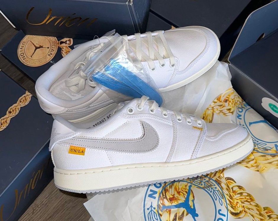 Union,AJKO 1 Low,DZ4864-100,DO  钩子下面暗藏彩蛋！Union x AJ1 最新实物来了！
