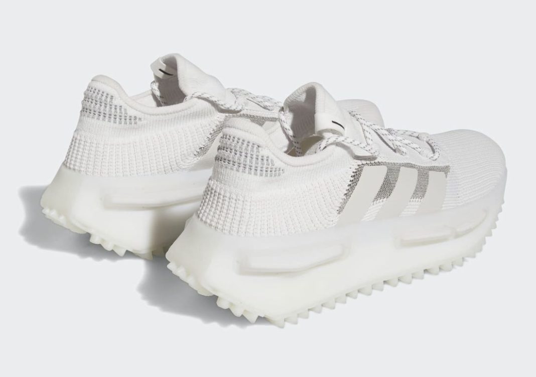 adidas,NMD S1,Cloud White,GW46  小白鞋 yyds！这双 NMD S1 仙气满满！