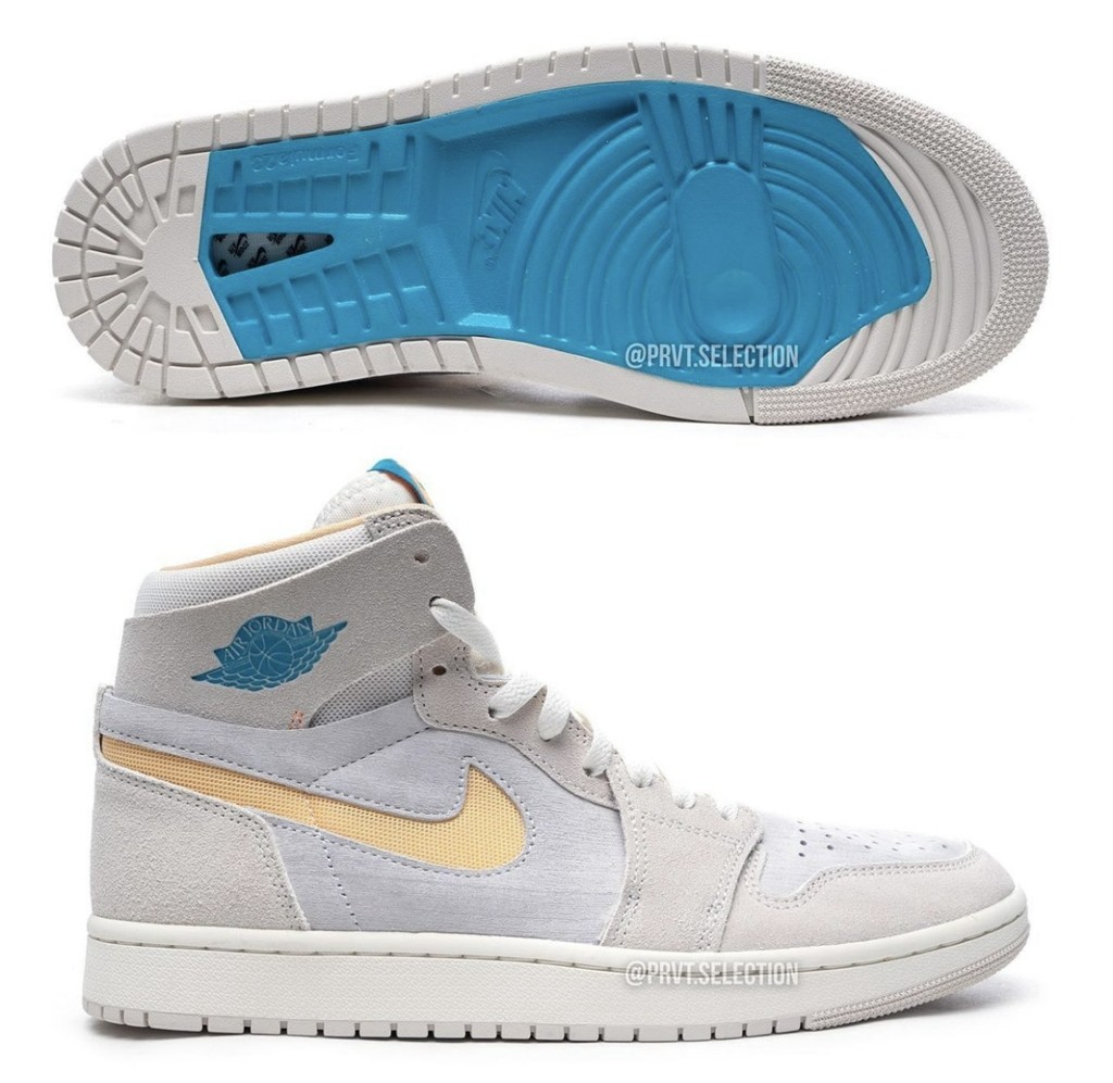 Air Jordan 1 High Zoom CMFT 2,  颜值脚感兼备！新配色「Zoom 版」AJ1 曝光！