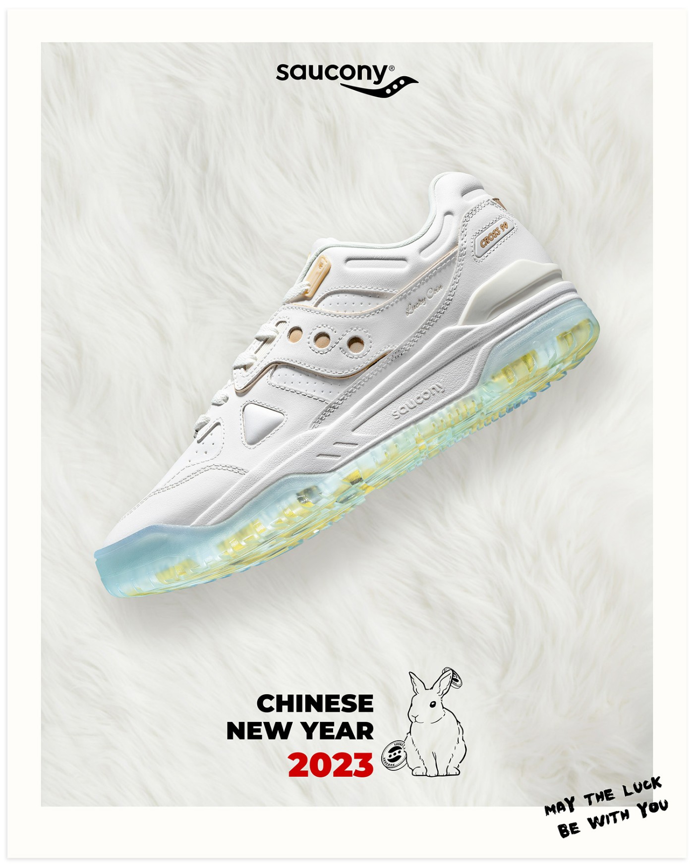 Cross 90,Saucony,兔年限定  索康尼 CNY 新鞋开箱！这样的「特殊鞋盒」你肯定没见过！