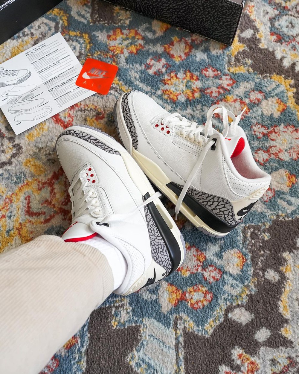 DN3707-100,White Cement Reimag  「白水泥」AJ3 倒计时一个月！今年第一双重磅！