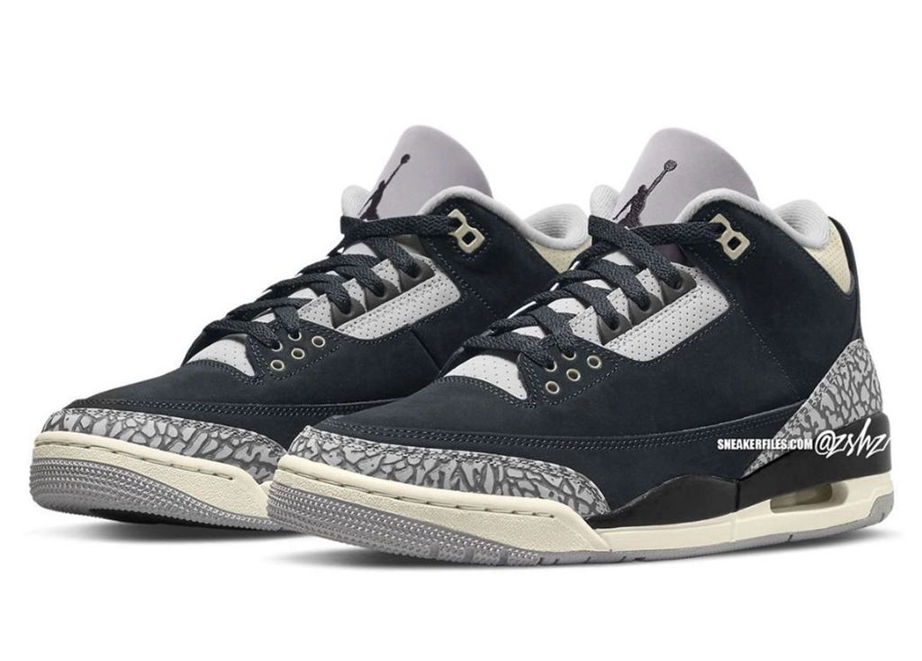 Air Jordan 3,WMNS,Off Noir,CK9  相似度 99%！「小黑水泥」AJ3 发售信息曝光！