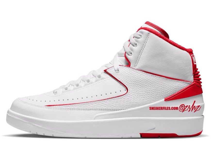 Air Jordan 2,Fire Red,DR8884-1  「火焰红」Air Jordan 2 效果图曝光！网友：元年的味道！