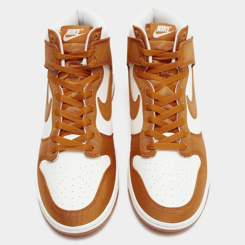 Nike,Dunk High,Satin Curry  「咖喱」Dunk 实物曝光！鞋面材质有变化！