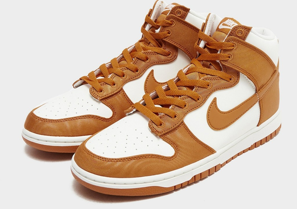Nike,Dunk High,Satin Curry  「咖喱」Dunk 实物曝光！鞋面材质有变化！