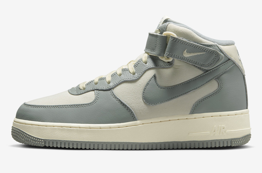 Nike,Air Force 1 Mid,Mica Gree  简约又高级！全新配色 AF1 Mid 实物图曝光！