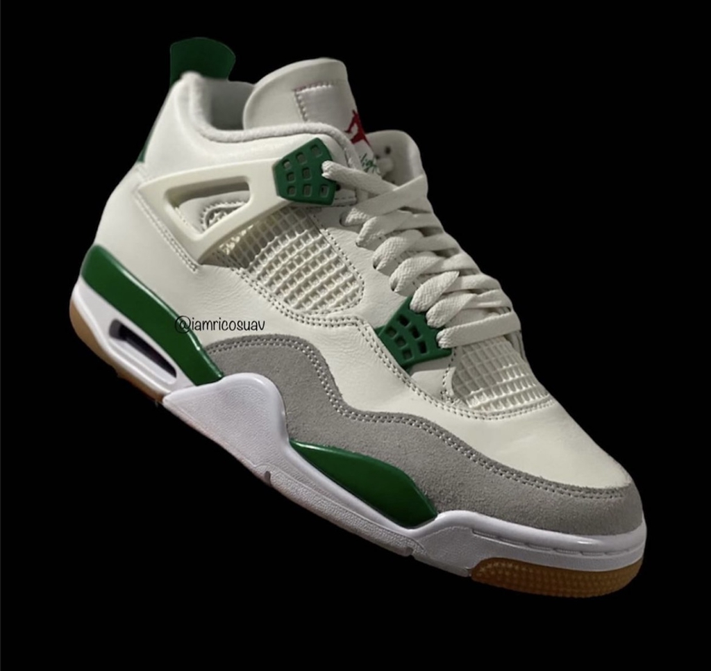 Nike,SB,Air Jordan 4,Pine Gree  实物首次曝光！Nike SB x AJ4 发售日期确定！