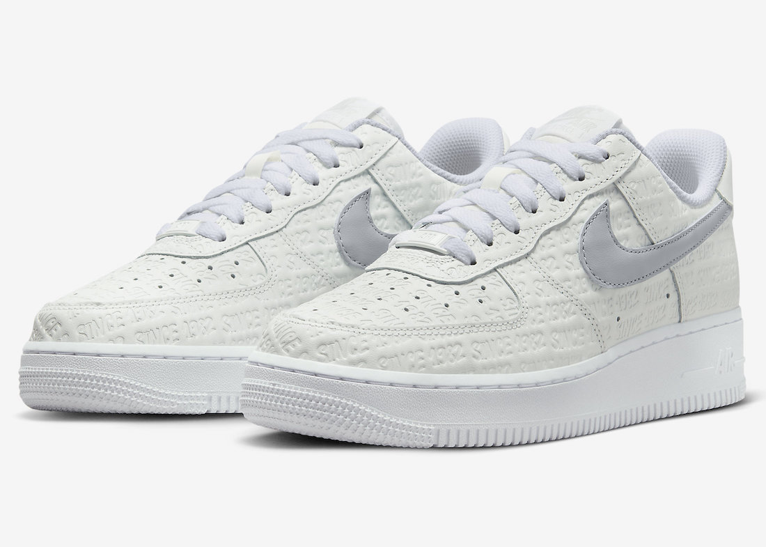 Nike,Air Force 1 Low,Since 198  满印造型太讨喜！全新造型「纯白 AF1」官图曝光！
