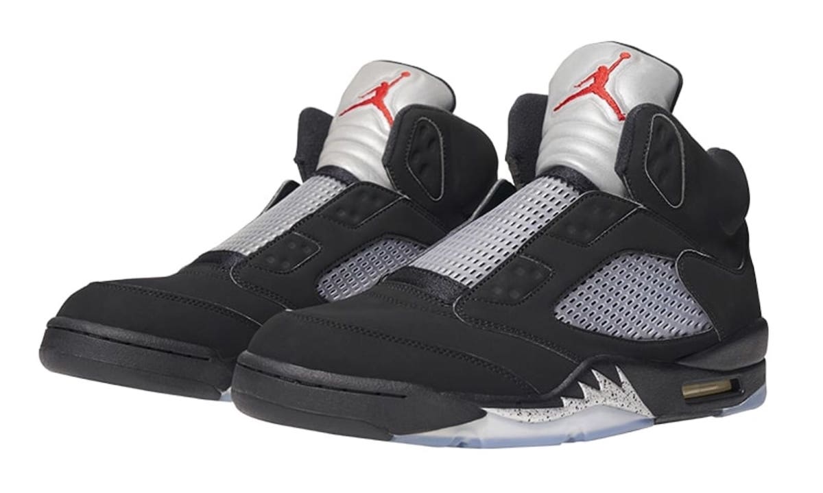AJ,AJ5,Air Jordan 5,Bel-Air  全球限量 3 双！无鞋带版「黑银」AJ5 你也有机会入手！