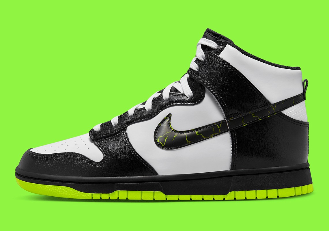 Nike,Dunk,Dunk High,FD0732-100  「闪电熊猫」？全新 Dunk High 你给打几分？