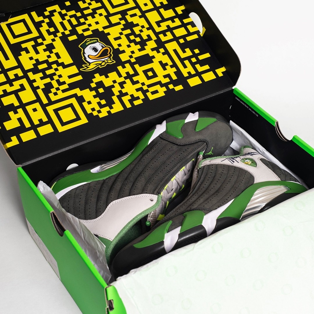 俄勒冈,AJ,AJ14,AJ1,Air Jordan 14,  俄勒冈 PE AJ14 竟有官方入手机会？！还有一双神秘 AJ1！