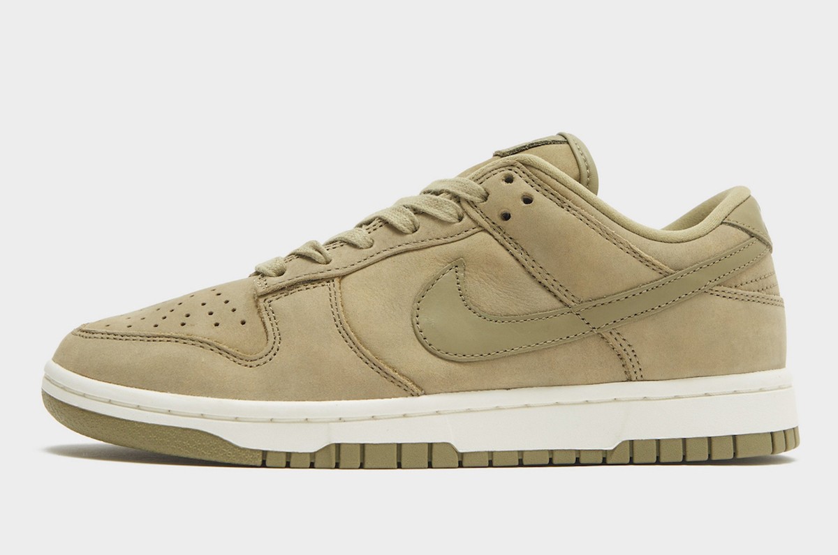Nike,Dunk Low PRM,Neutral Oliv  硬朗军事风造型！全新配色 Dunk Low 实物图曝光！