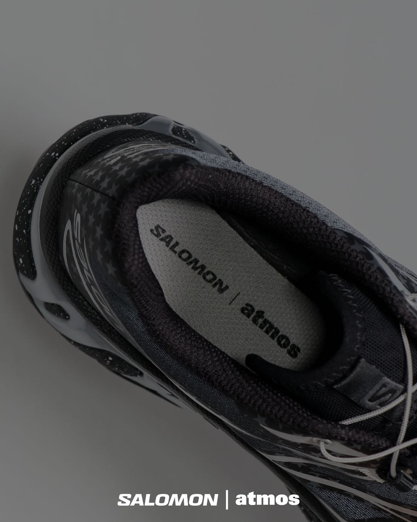 Salomon,atmos  实物首次曝光！Salomon「联名新鞋」隐藏细节是...