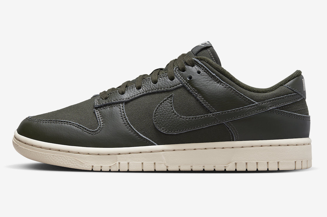 Nike,Dunk Low Premium,Sequoia,  硬朗军事风装扮！全新 Nike Dunk Low 官图曝光！