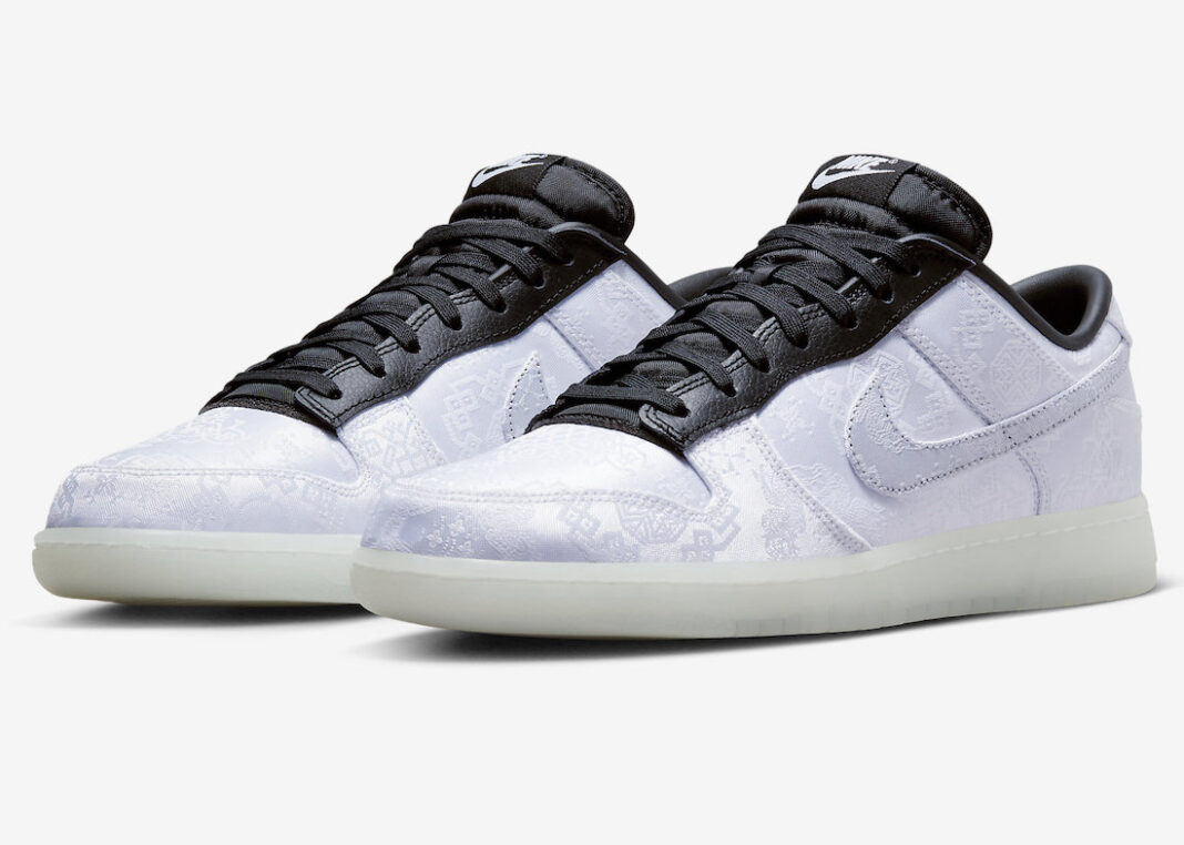 CLOT,fragment,Nike,Dunk Low,FN  冠希「闪电白丝绸」新鞋撕开后居然长这样...
