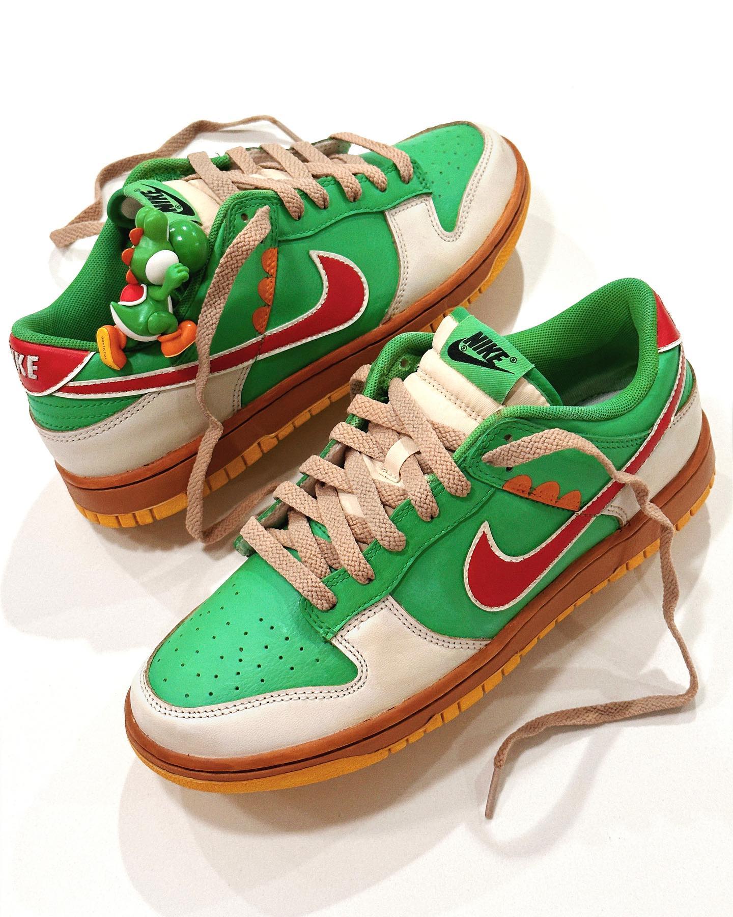 Nike,Dunk Low  马里奥定制 Dunk 又来了！小恐龙耀西太可爱！
