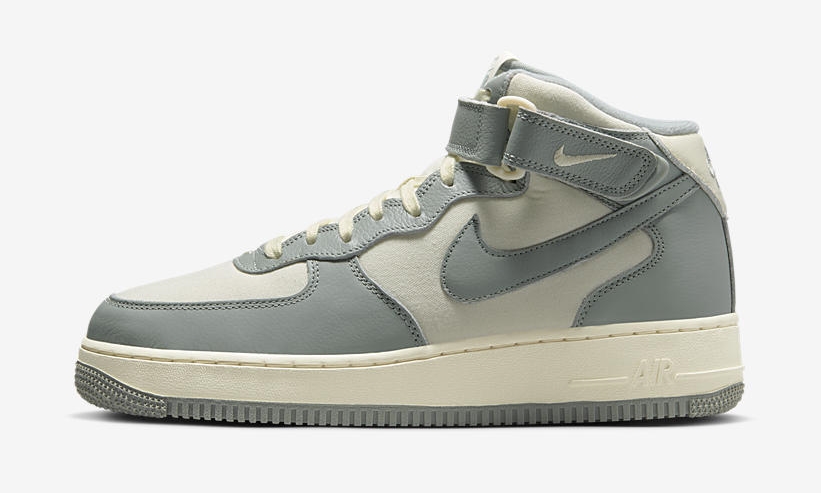 Nike,Air Force 1 Mid,Mica Gree  超高级低饱和造型！全新配色 AF1 悄悄上架！