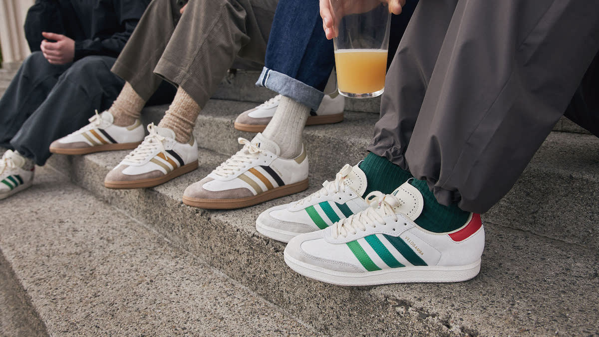 END，adidas，Velosamba，Social Cy  复古穿搭新选择！全新联名 Samba 还有这功能！