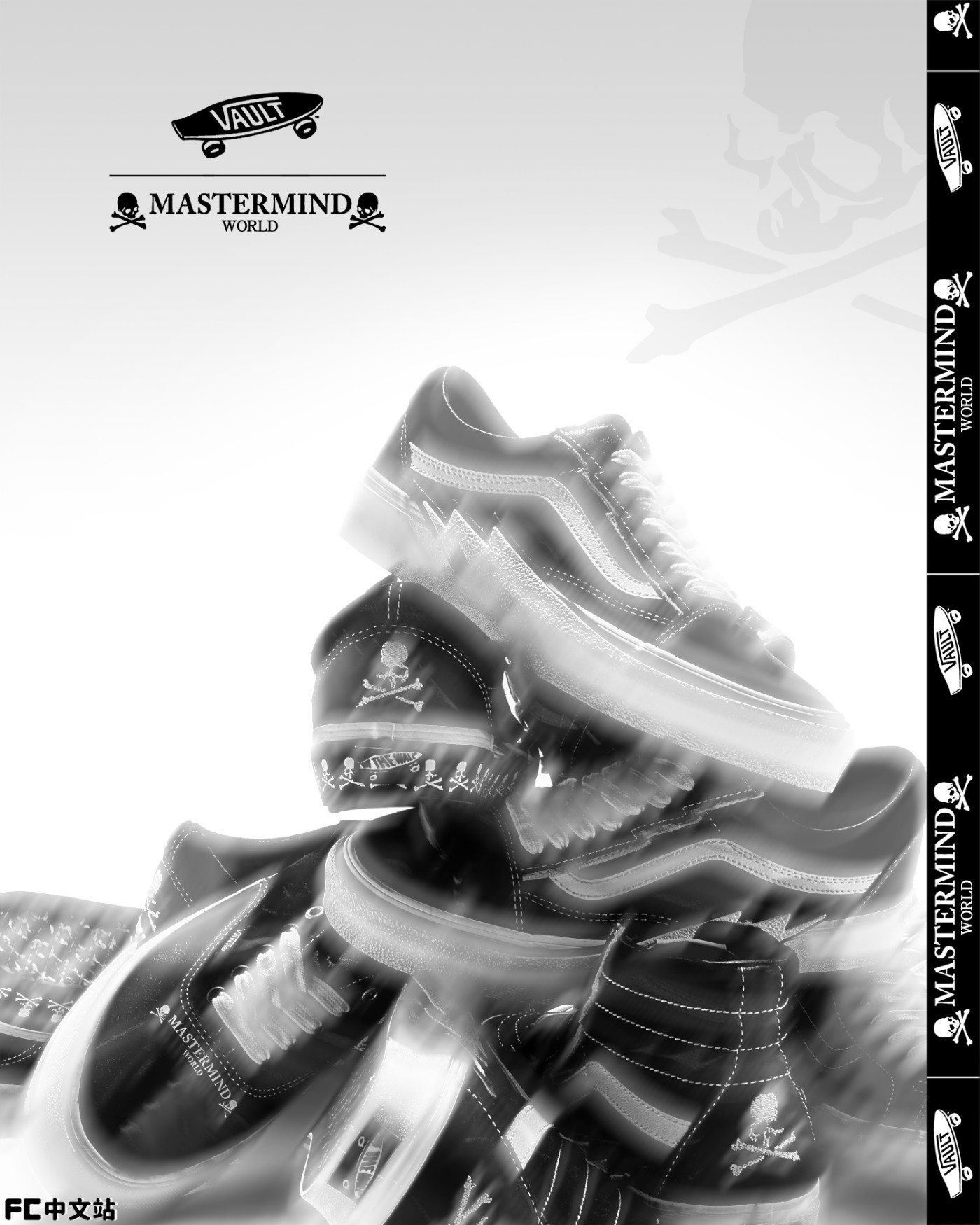 Vans,MASTERMIND WORLD  「骷髅」新联名开箱上脚！闪电鞋真挺帅！
