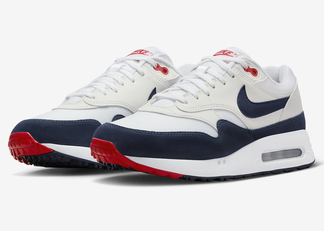Nike,Air Max 1 Golf,Navy Red,D  又一传奇配色回归！全新 Air Max 1 官图曝光！