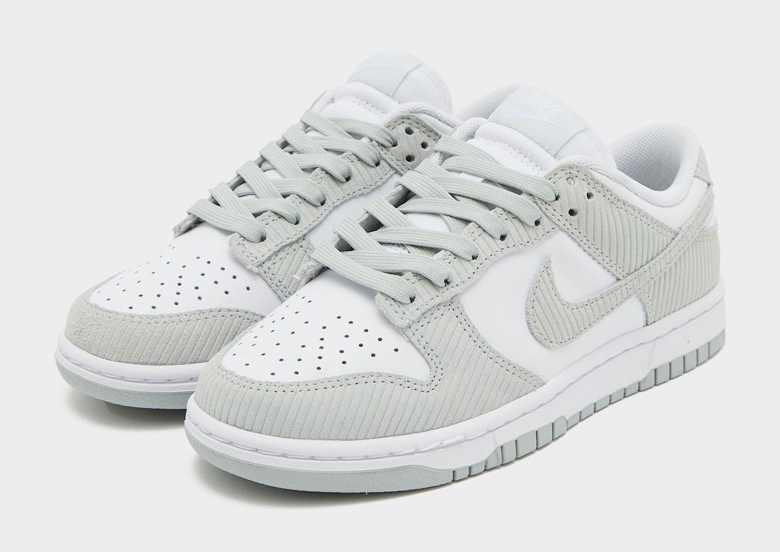 Nike,Dunk Low,Grey Corduroy  灯芯绒材质加持！酷灰 Dunk Low 官图曝光！