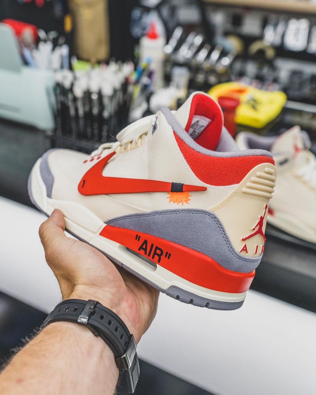 AJ,AJ3,Air Jordan 3,球鞋定制  OW x AJ3 突然曝光！这颜值谁顶得住啊！