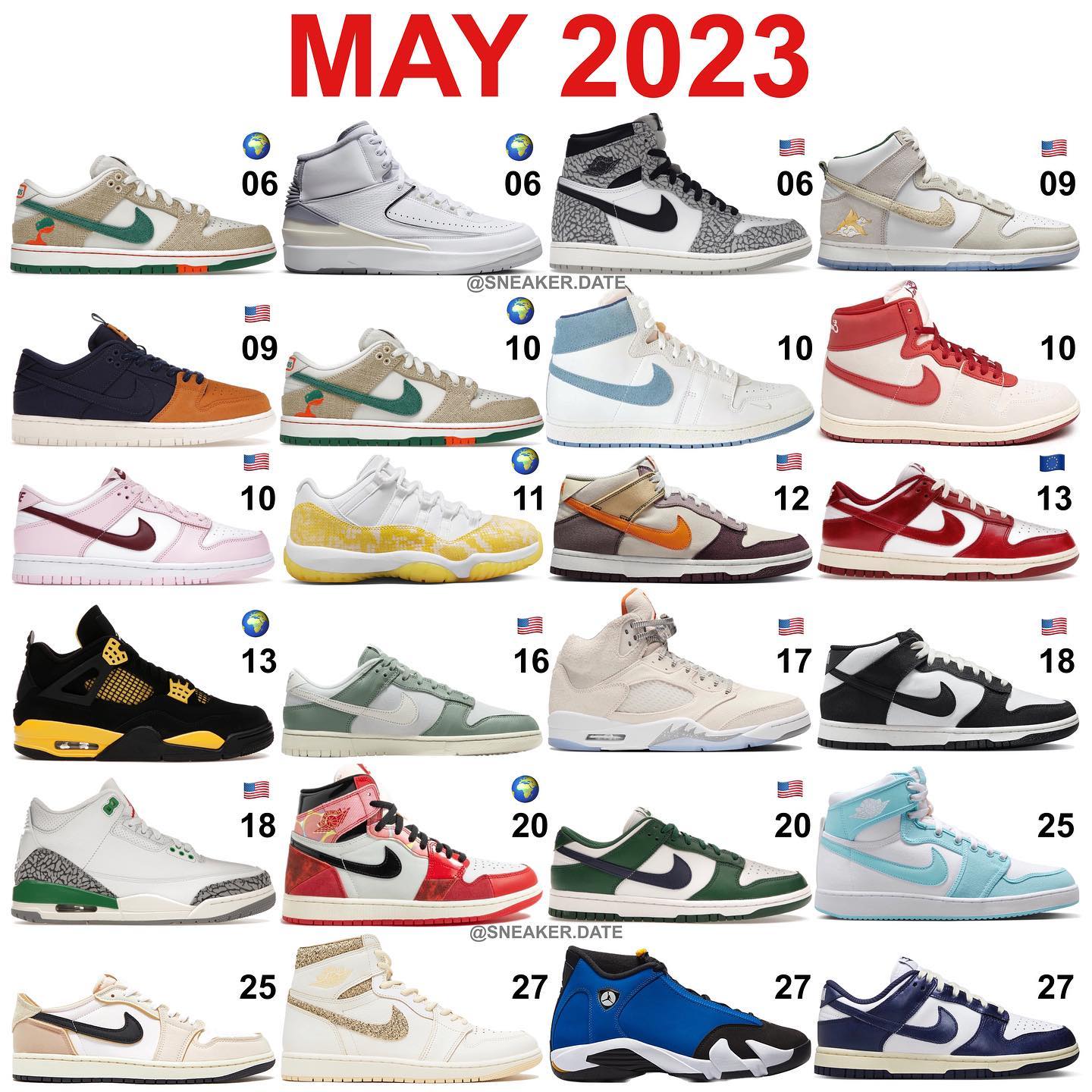 一张,图,看懂,「,本月,Nike,发售,计划,」,除了,  一图看懂「本月发售」！除等了 11 年的 AJ 还有...