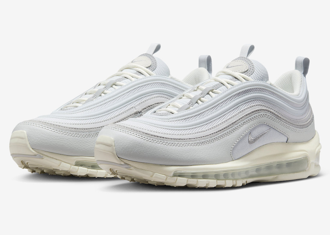 Nike,Air Max 97,Pure Platinum,  夏日小白鞋！全新 Air Max 97 官图曝光！