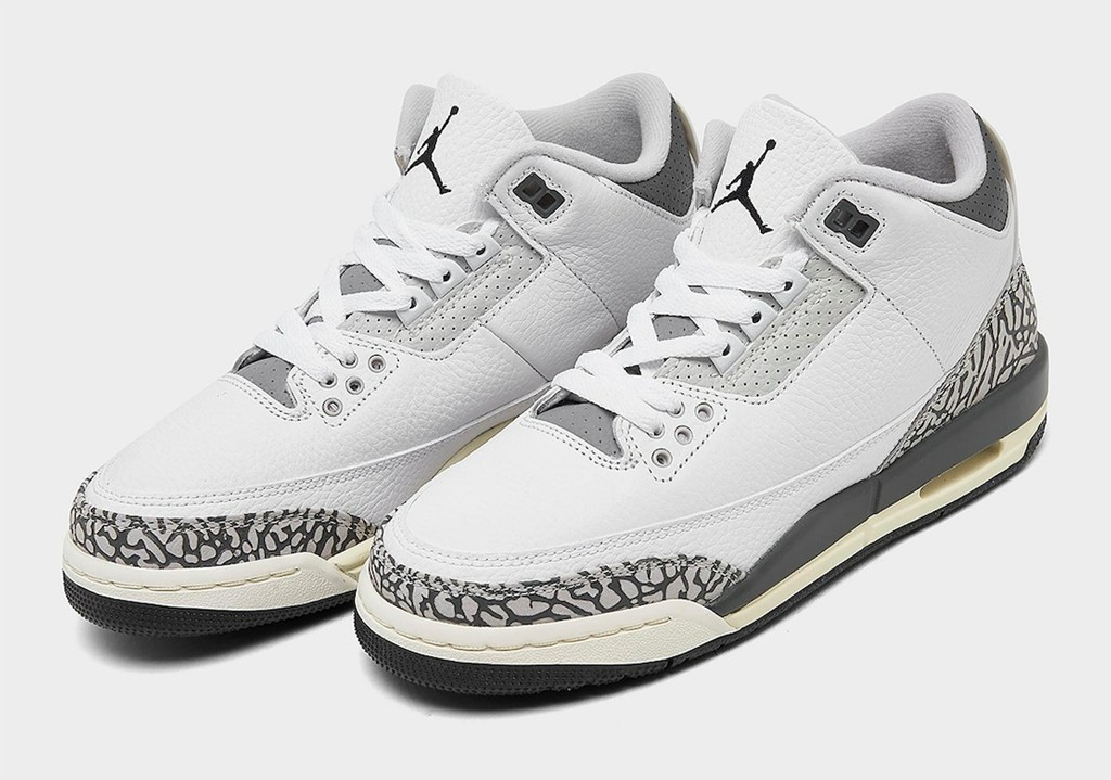 Air Jordan 3 GS,Hide N’ Sneak,  白水泥最佳平替！新配色 AJ3 你种草了吗？