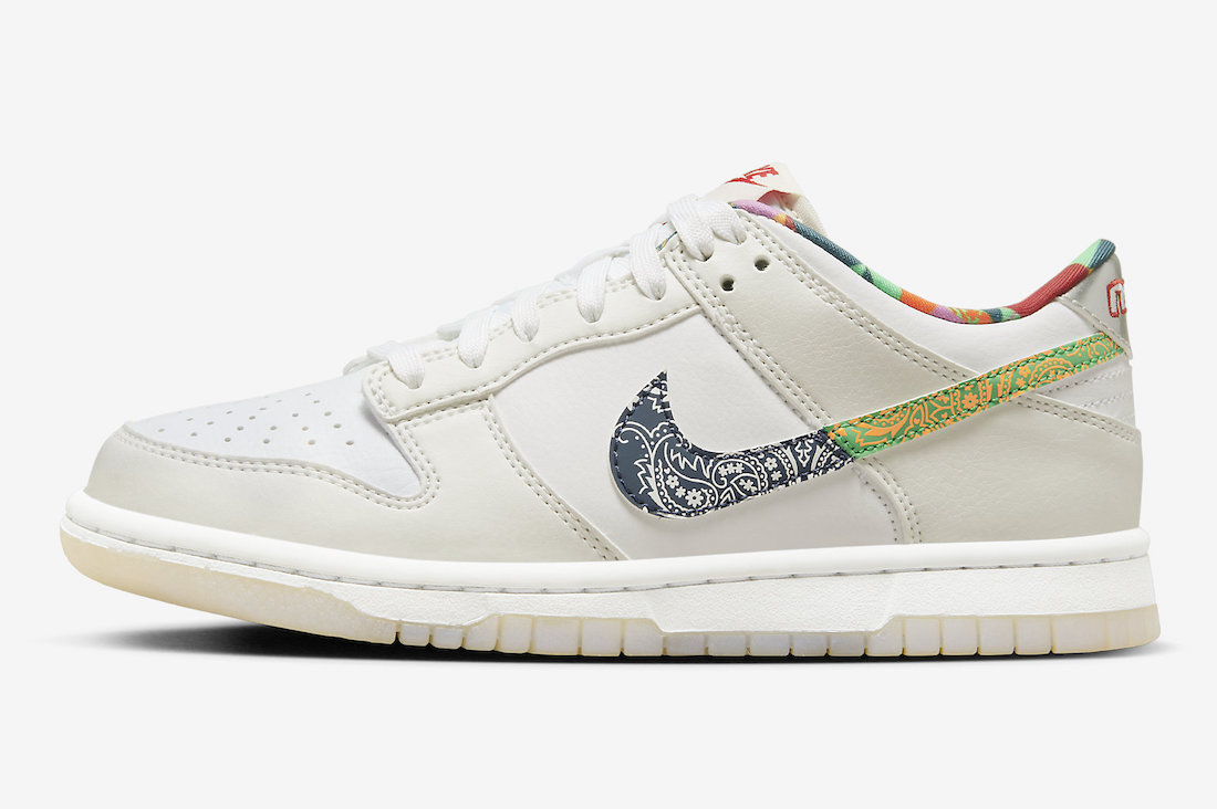 Nike Dunk Low GS,FN8913-141  「腰果花」配色回归！全新 Nike Dunk Low 官图曝光！