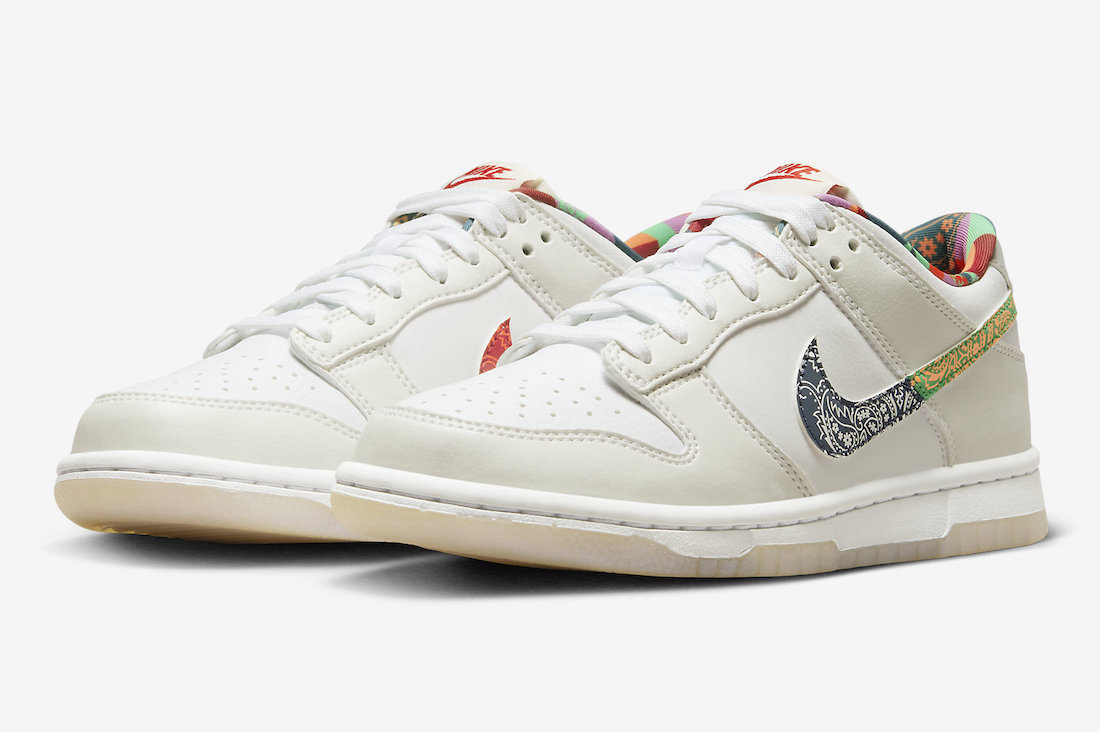Nike Dunk Low GS,FN8913-141  「腰果花」配色回归！全新 Nike Dunk Low 官图曝光！