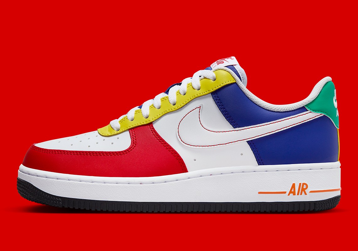 Nike Air Force 1 Low,Rubix Cub  这配色有点儿意思！全新 Air Force 1 曝光！
