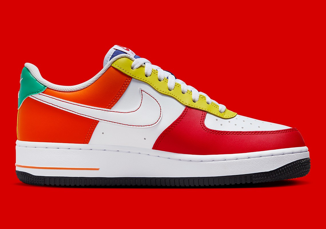 Nike Air Force 1 Low,Rubix Cub  这配色有点儿意思！全新 Air Force 1 曝光！