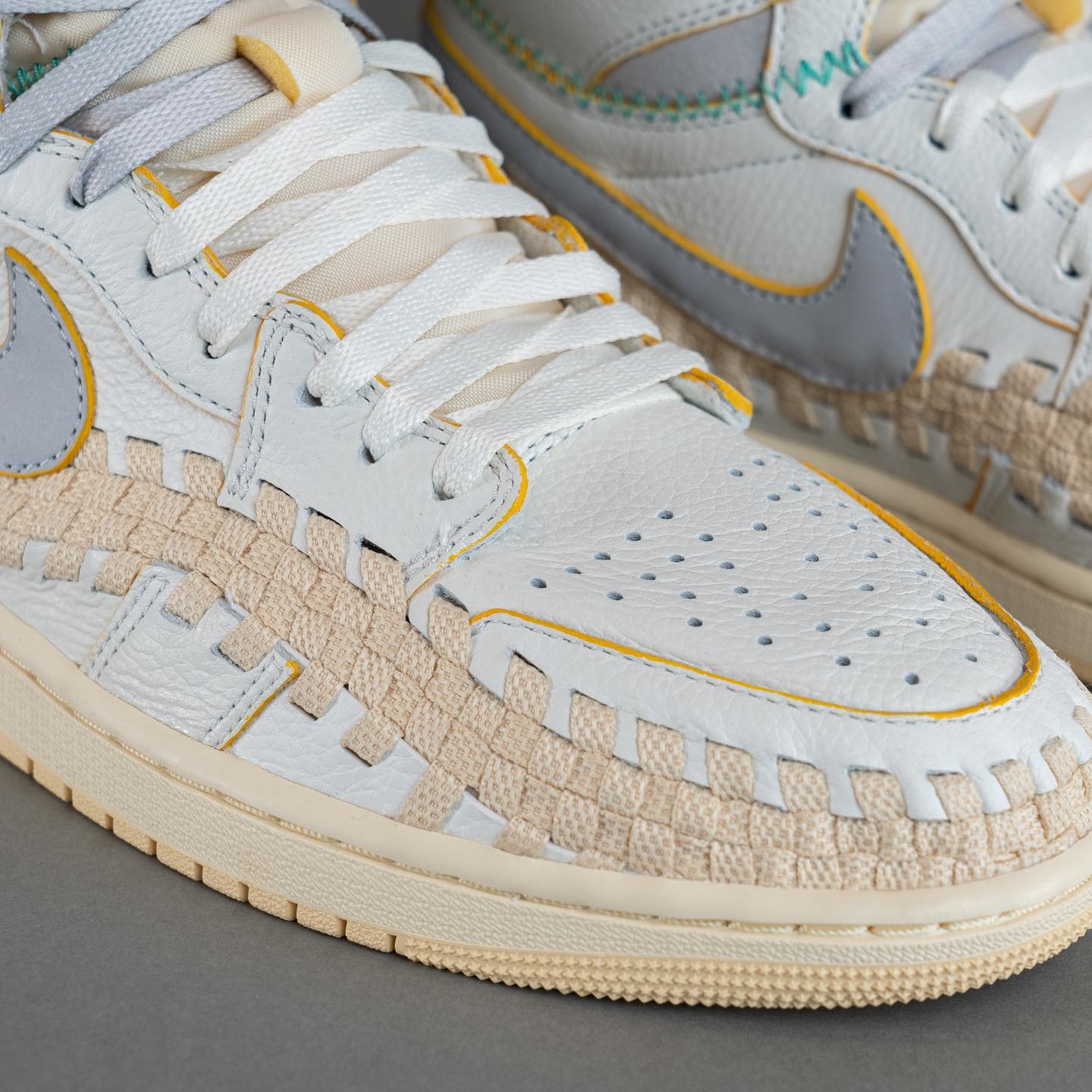 Union,Air Jordan 1 High,Woven,  发售预警！Union x AJ1 最新上脚图曝光！