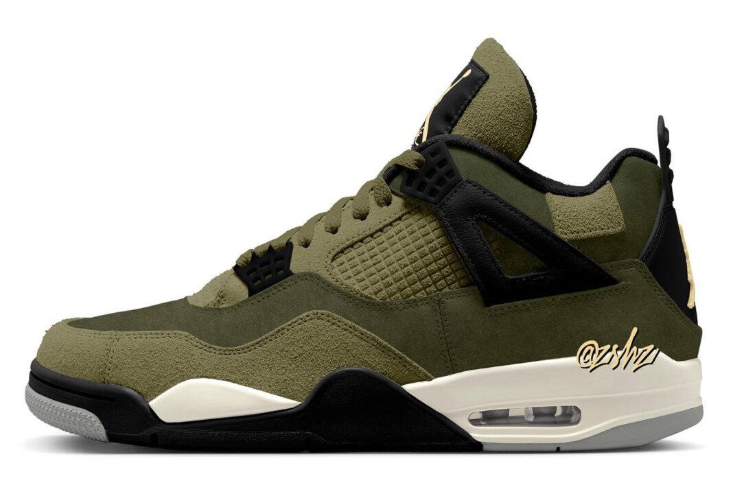 Air Jordan 4 Craft,Medium Oliv  终于出手了！小 UNDFTD x AJ4 首次曝光！