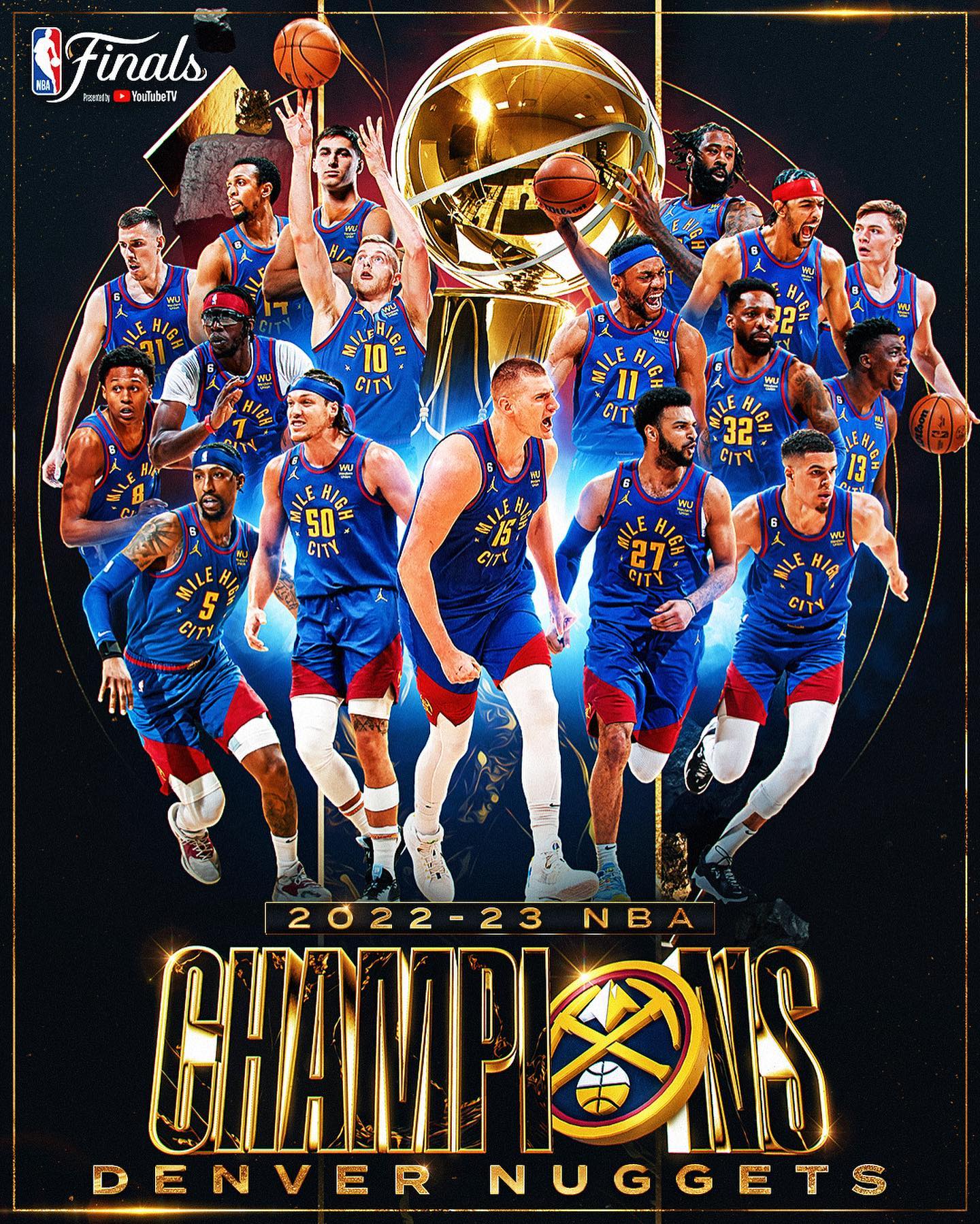 NBA  创造历史！掘金赢得 NBA 总冠军！
