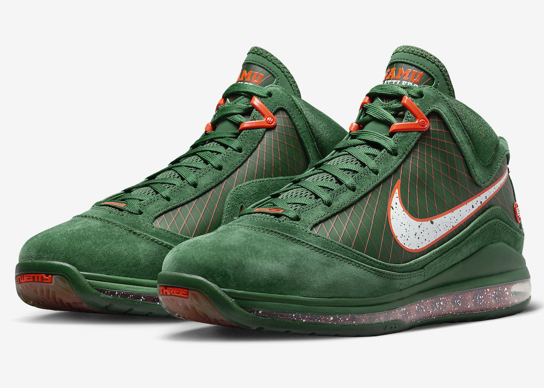 Nike LeBron 7,FAMU,DX8554-300  大学配色又来了！全新 Nike LeBron 7 官图曝光！