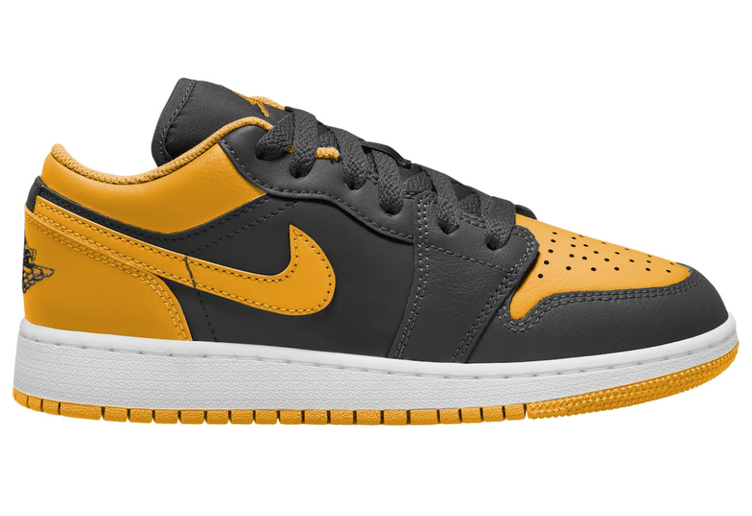 Air Jordan，AJ1，553558-072，Yel  「黑黄脚趾」又来了！全新 Air Jordan 1 Low 实物图曝光！