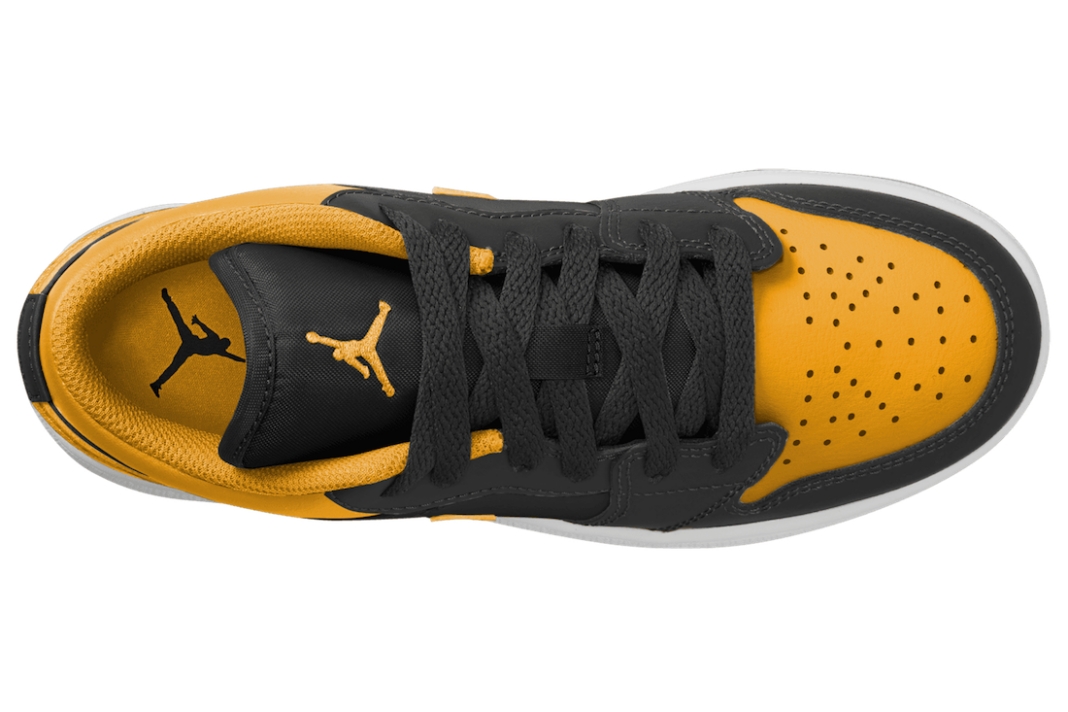 Air Jordan，AJ1，553558-072，Yel  「黑黄脚趾」又来了！全新 Air Jordan 1 Low 实物图曝光！