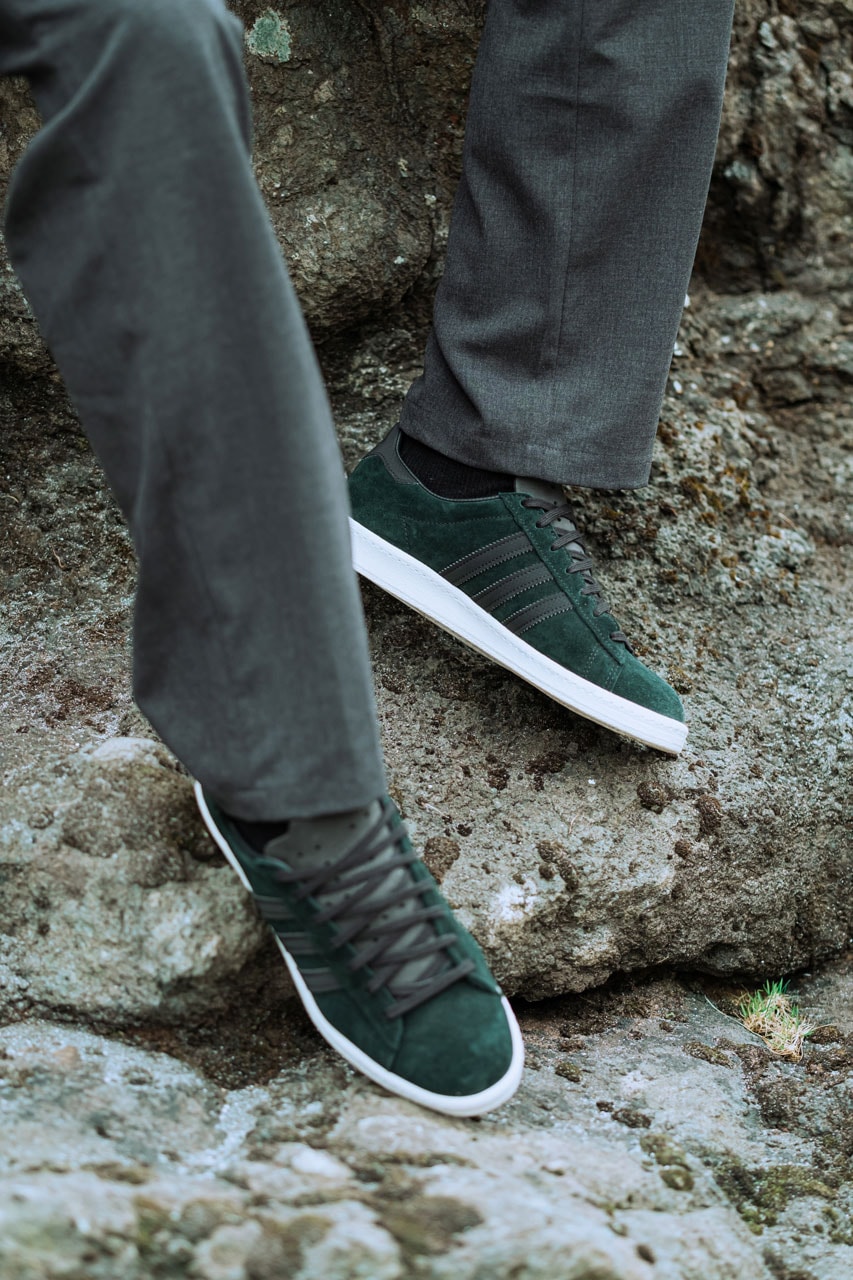 adidas，Campus 80 ，Skychaser  复古墨绿装扮！阿迪最新联名款现已登场！