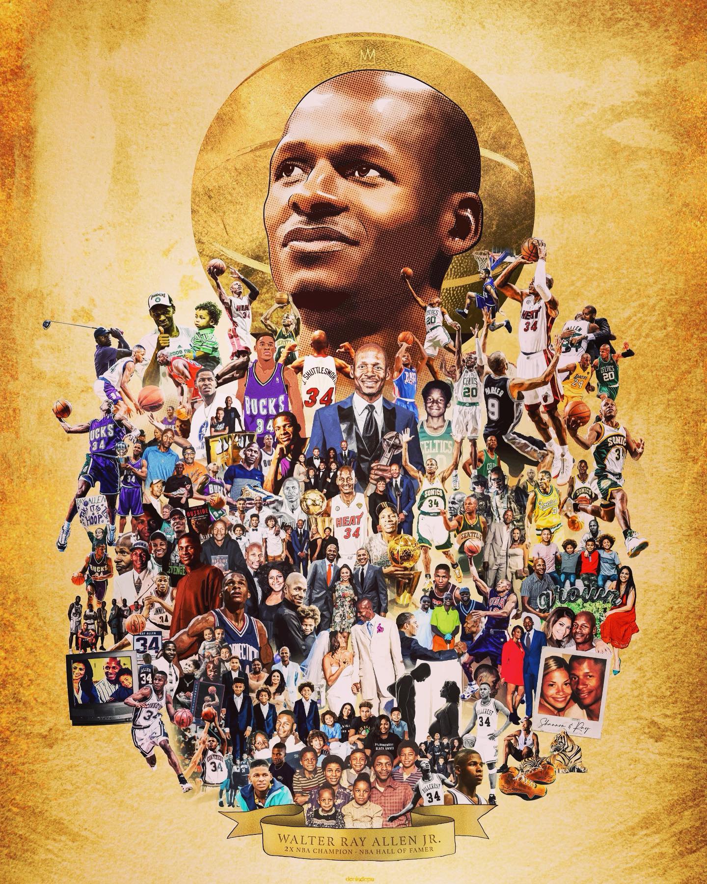雷阿伦,Ray Allen,Air Jordan  哪双你最想要？雷·阿伦晒专属「AJ 大全套」！