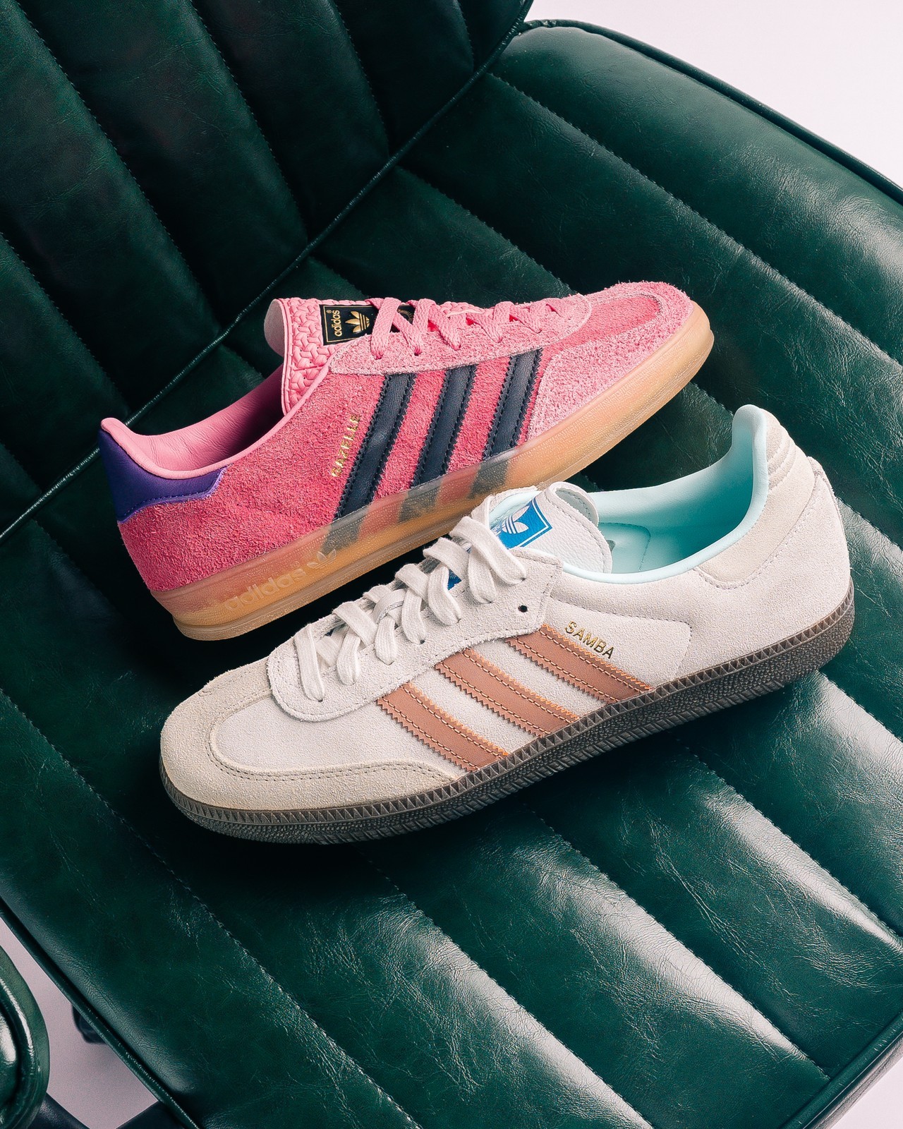 adidas，Gazelle/Samba，IE7002/ID   Gucci 联名既视感！这两双「T头鞋」太美了！