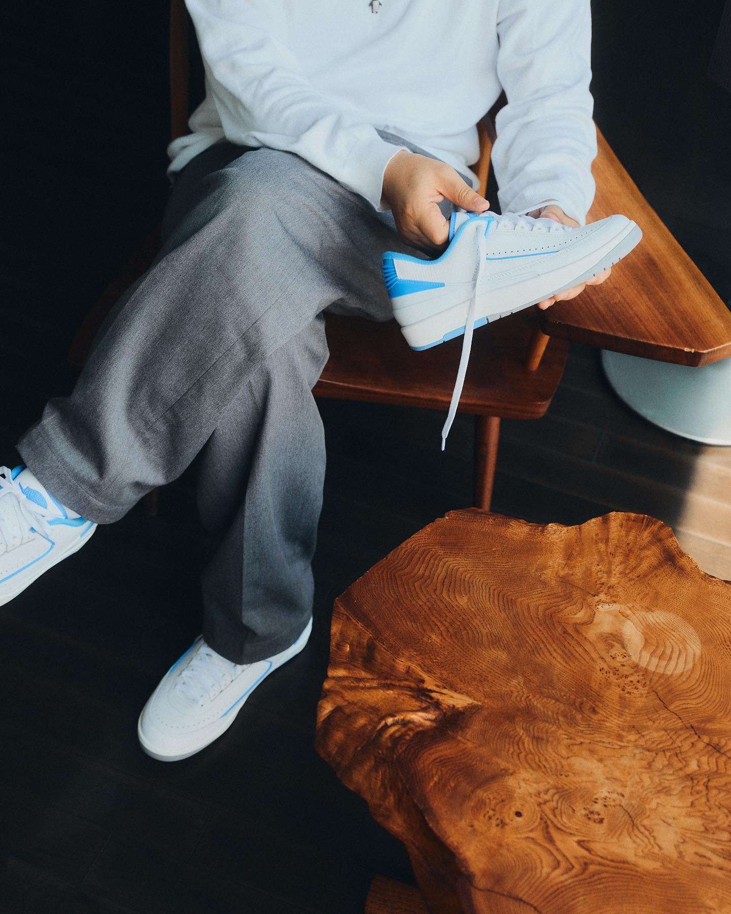 AIR JORDAN 2 RETRO LOW 藤原ヒロシさん着用 ナイキ エア ジョーダン 2 レトロ LOW ”ユニバーシティ ブルー” パワー