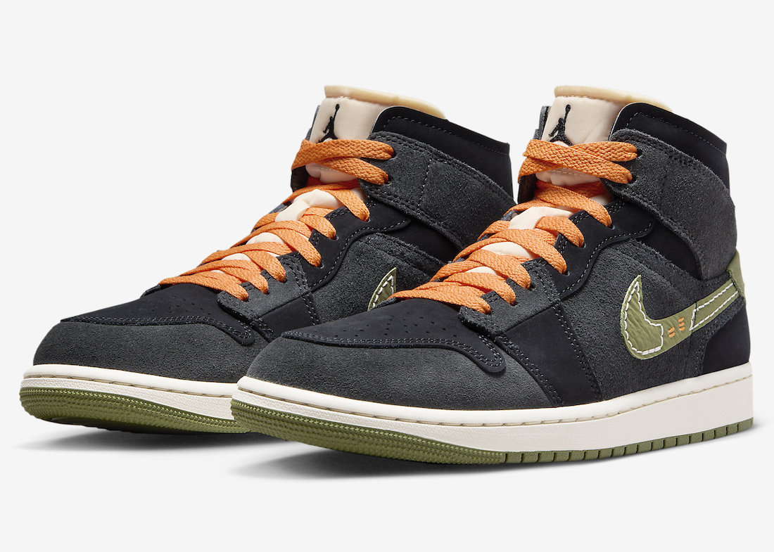 Air Jordan 1 Mid SE Craft，FD68  解构风+军事风！全新 Air Jordan 1 Mid 官图曝光！