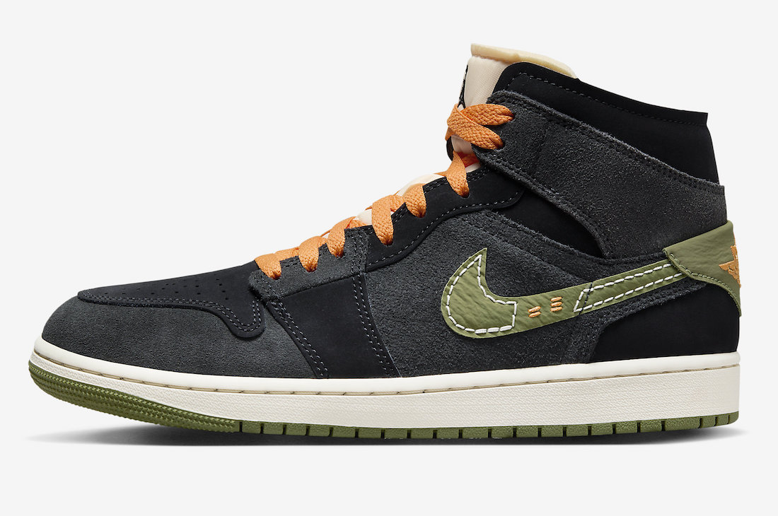 Air Jordan 1 Mid SE Craft，FD68  解构风+军事风！全新 Air Jordan 1 Mid 官图曝光！