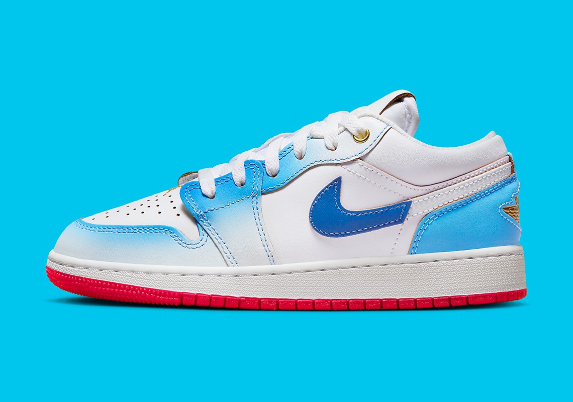 Air Jordan 1 Low SE，Blue/White  清新又奢华！全新 Air Jordan 1 Low SE 官图曝光！