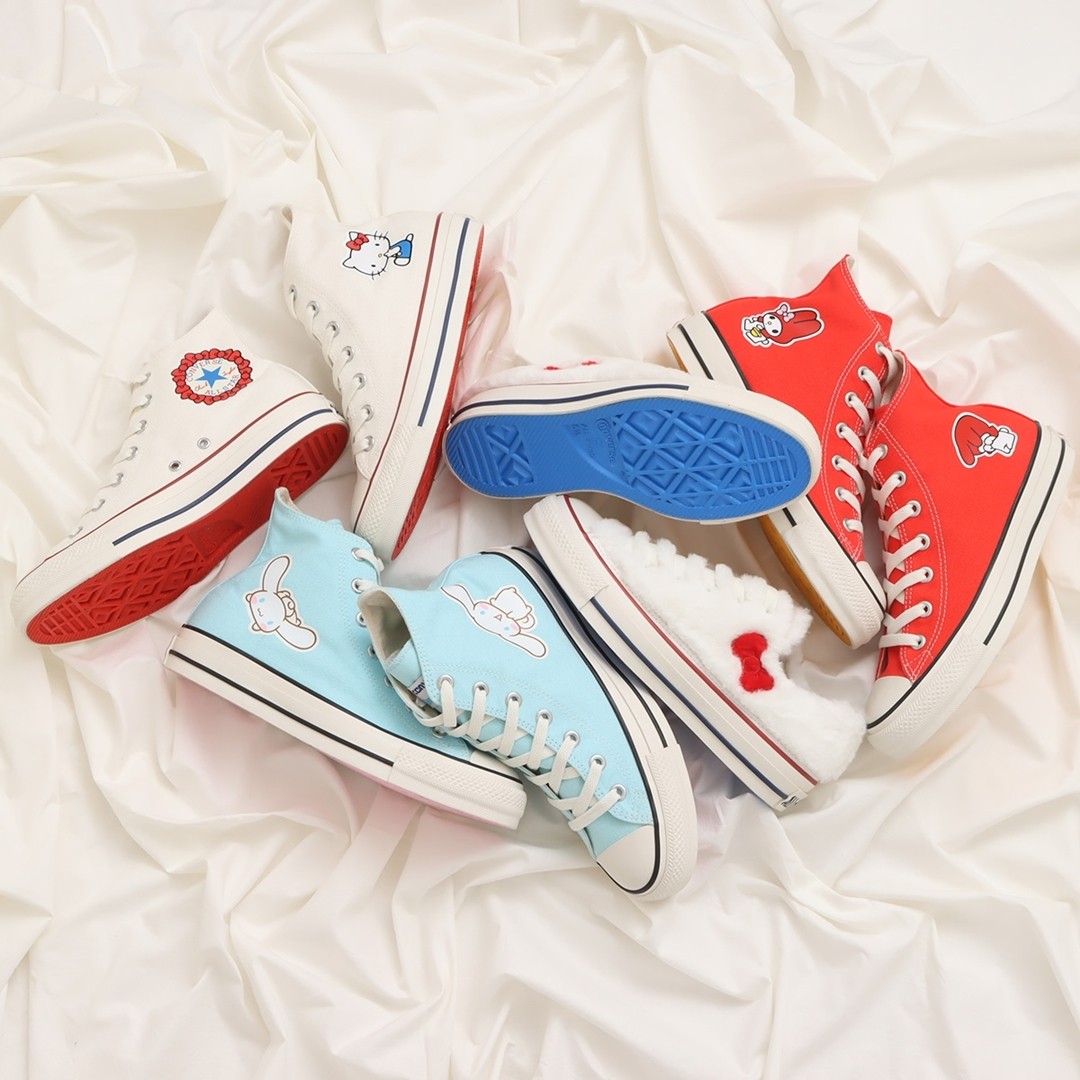 Sanrio x Converse  少女心爆棚！Converse 新联名系列实物曝光！