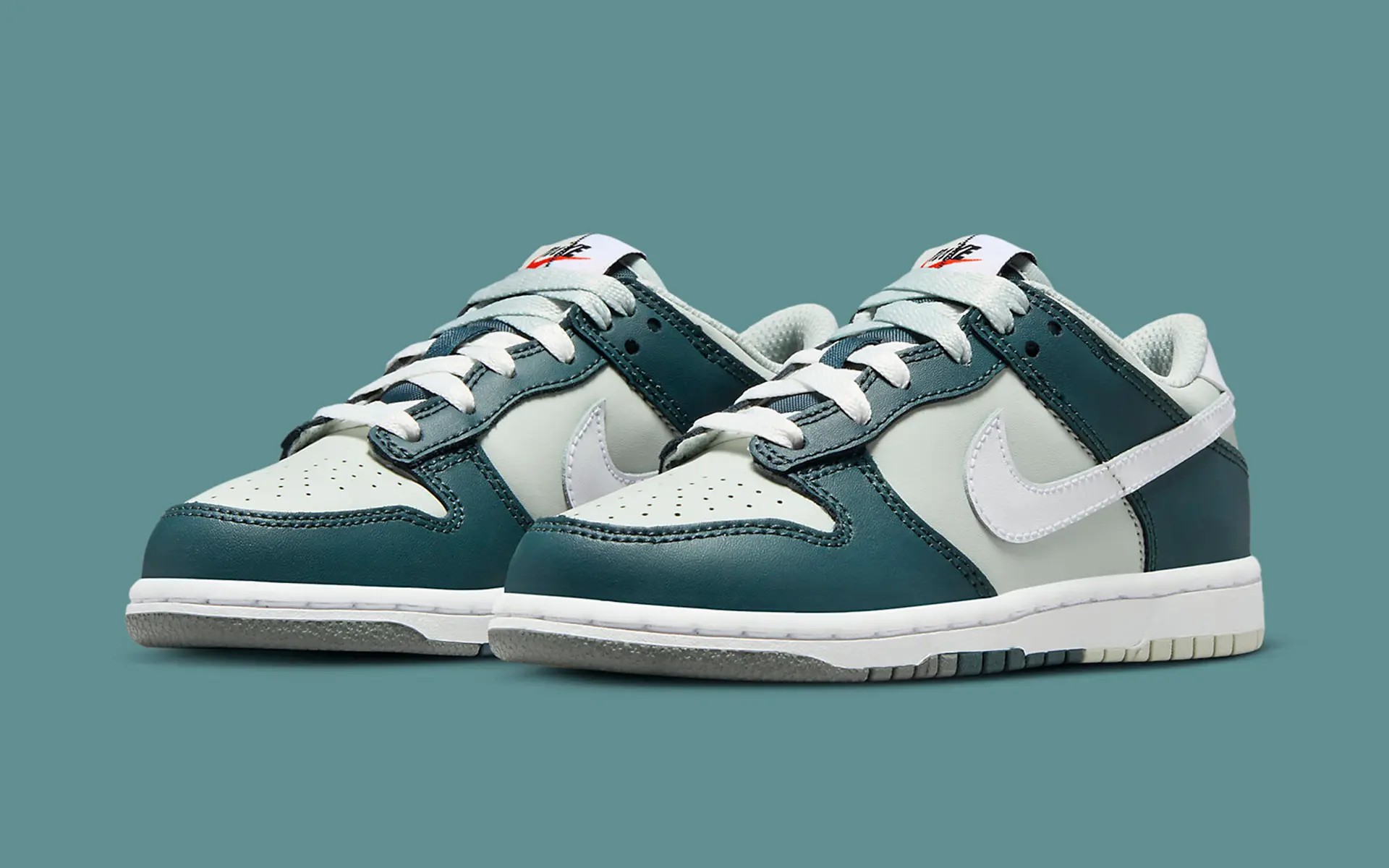 Nike,Dunk Low  又一双「分割撞色」Nike！仔细看全是细节！