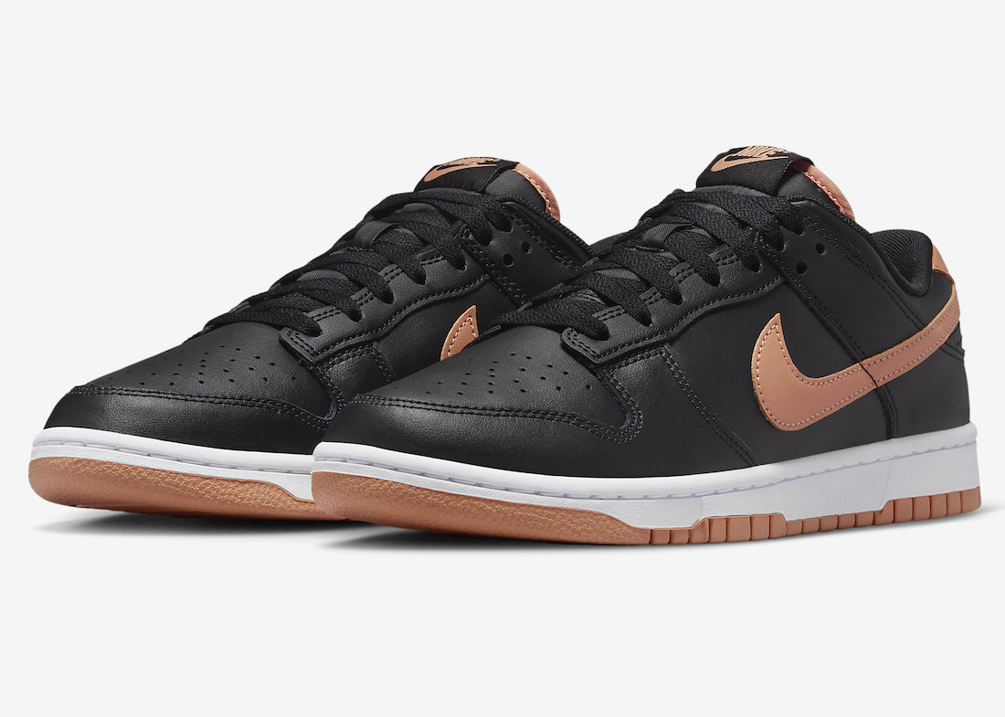 Nike，Dunk Low，DV0831-004，Amber  适合小姐姐上脚！全新「黑粉」Nike Dunk Low 官图曝光！
