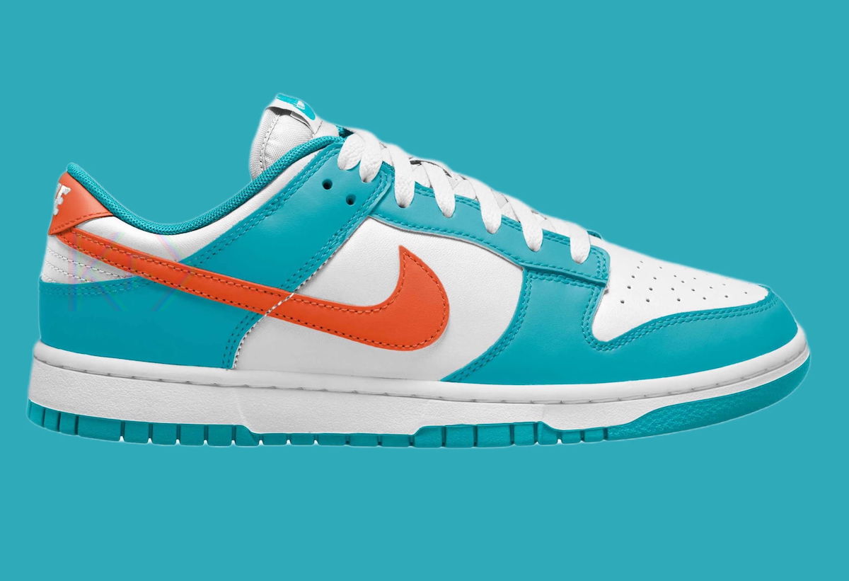 Nike Dunk Low,Miami Dolphins,D  橄榄球队配色来了！全新 Nike Dunk Low 曝光！
